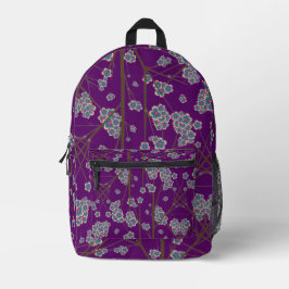 特異ブランチアメジストオールオーバープリントバックパック プリントバックパック