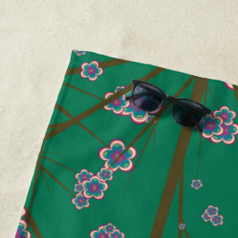 特異ブランチビーチタオル ビーチタオル