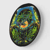 特異点駆動コンピュータウイルス ラージ壁時計 (傾斜)