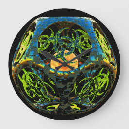 特異点駆動コンピュータウイルス ラージ壁時計