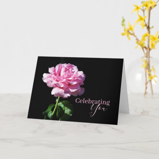 『特祝別人物誕生日』 カード (黄色い花)