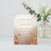 特製の招待状 出欠カード (スタンド正面)