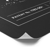 特許パラシュート設計図 ポスター (角)
