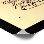 特許プリントヴィンテージレトロトロンボーン ポスター (角)