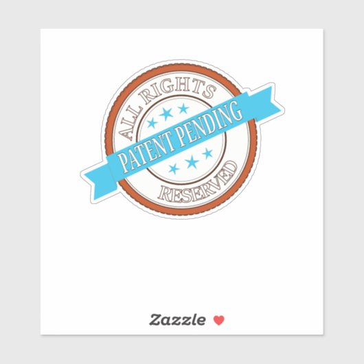 特許出願中 シール (シート)