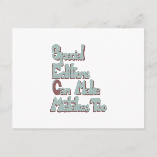 特集でも間違える シーズンポストカード (正面)