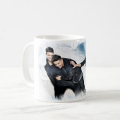 特集号JTRのクラシックで白いマグ コーヒーマグカップ (正面左)