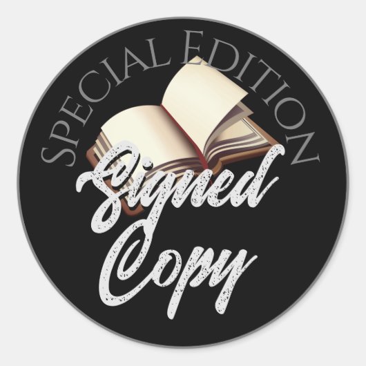 特集署名済みコピーブラック ラウンドシール (正面)