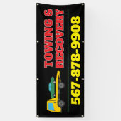 牽引とリカバリサービスカスタムのバナー 横断幕 (縦)