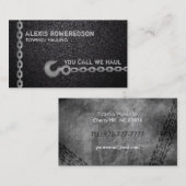 牽引のスローガン 名刺 (正面/裏面)