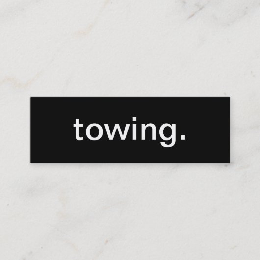 牽引の名刺 スキニー名刺 (正面)