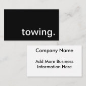 牽引の名刺 名刺 (正面/裏面)