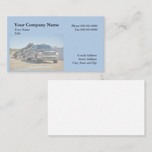 牽引の名刺 名刺 (正面/裏面)