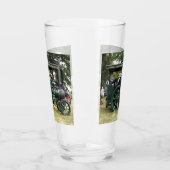 牽引エンジン タンブラーグラス (左)