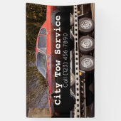 牽引サービスのビジネスバナー 横断幕 (縦)