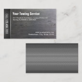牽引サービス専門のグランジな金属 名刺 (正面/裏面)