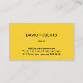 牽引サービス牽引フックのロゴモダンブラック&金ゴールド 名刺 (裏面)