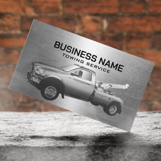 牽引サービス金属牽引トラックプロフェッショナル 名刺