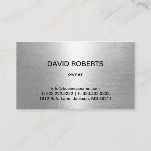 牽引サービス金属牽引トラックプロフェッショナル 名刺 (裏面)