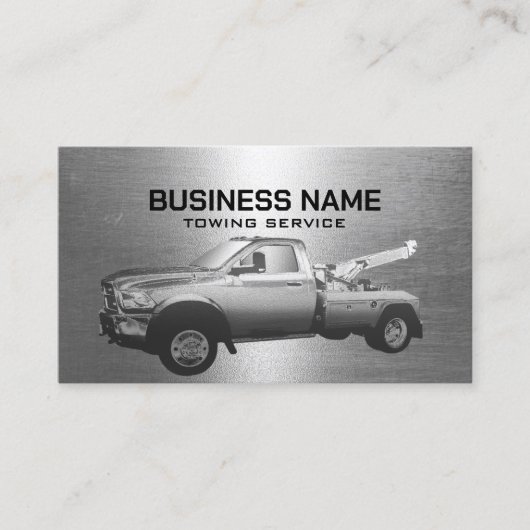 牽引サービス金属牽引トラックプロフェッショナル 名刺 (正面)