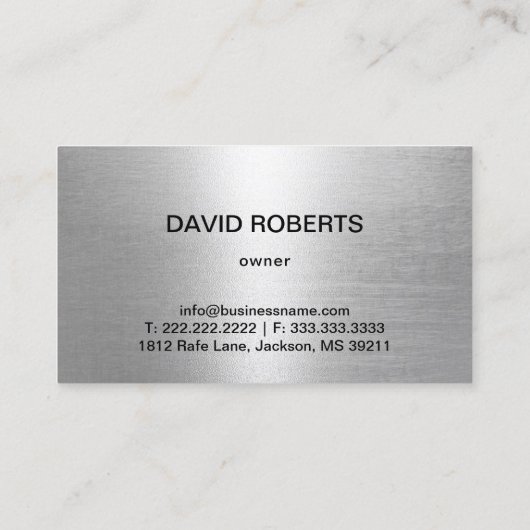 牽引サービス金属牽引トラック愛国心 名刺 (裏面)