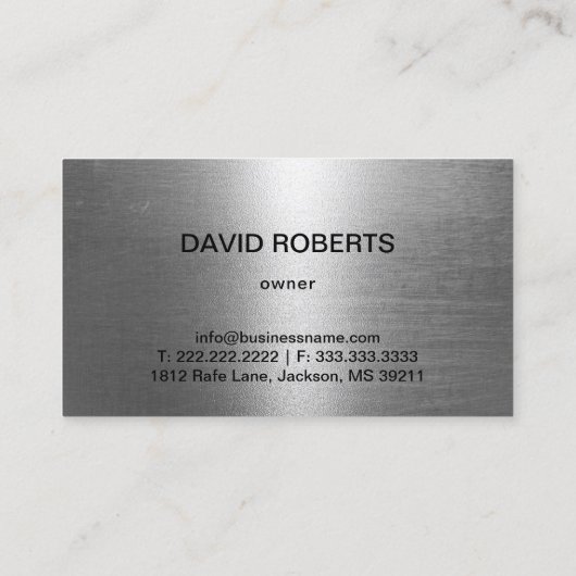 牽引サービス金属牽引フックプロフェッショナル 名刺 (裏面)