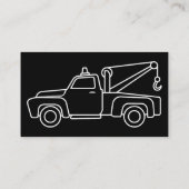 牽引サー車のビスシンプル名刺 名刺 (裏面)
