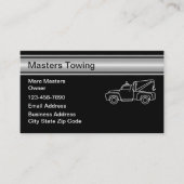 牽引サー車のビスシンプル名刺 名刺 (正面)