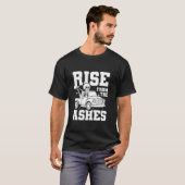 牽引スケルトン演算子の細い黄色の線トウTruc Tシャツ (正面フル)