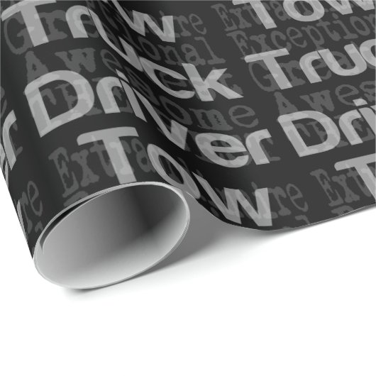 牽引トラックドライバーのエクストラナリティラッピング紙 ラッピングペーパー (ロールコーナー)