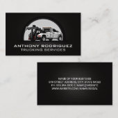 牽引トラックドライバー | 自動サービス 名刺 (正面/裏面)