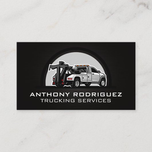 牽引トラックドライバー | 自動サービス 名刺 (正面)