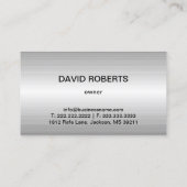 牽引トラックプロフェッショナルレッド文字メタリック 名刺 (裏面)