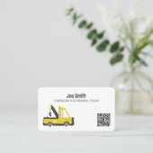 牽引トラック牽引カスタムQR 名刺 (スタンド正面)