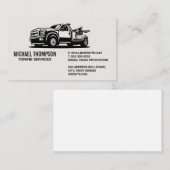 牽引トラック車両のロゴ 名刺 (正面/裏面)