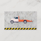 牽引トラック | コンクリート背景 名刺 (裏面)