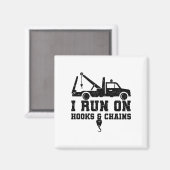 牽引トラック |トラックの車内分解ギフト マグネット (正面/裏面)