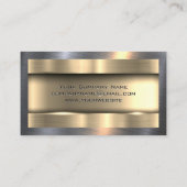 牽引トラック |メタリック | Steel Shine 名刺 (裏面)