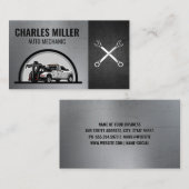 牽引トラック | レンチ | 自動サービス 名刺 (正面/裏面)