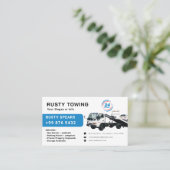 牽引モダン業務 |白 名刺 (スタンド正面)