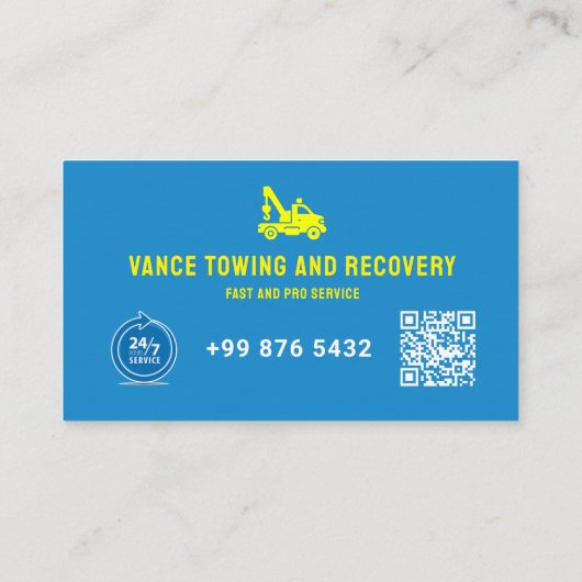 牽引モダン業務 |青 名刺 (裏面)