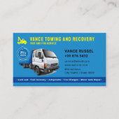 牽引モダン業務 |青 名刺 (正面)