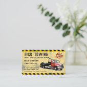 牽引モダン業務 |黄色 名刺 (スタンド正面)