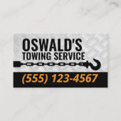 牽引会社メタルプロフェッショナル牽引フック 名刺 (正面)