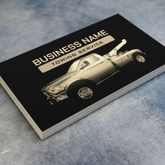 牽引会社金ゴールド牽引トラックプロフェッショナル 名刺