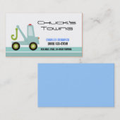 牽引台車用車の名刺テンプレート 名刺 (正面/裏面)