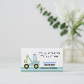 牽引台車用車の名刺テンプレート 名刺 (スタンド正面)