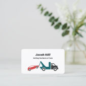 牽引牽引トラックカスタムQR 名刺 (スタンド正面)