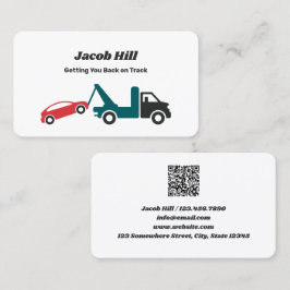 牽引牽引トラックカスタムQR 名刺