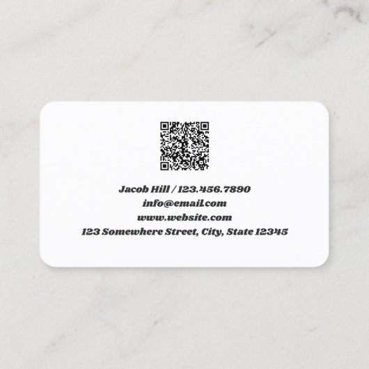 牽引牽引トラックカスタムQR 名刺 (裏面)